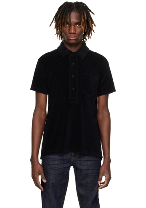 TOM FORD Black Towelling Polo
