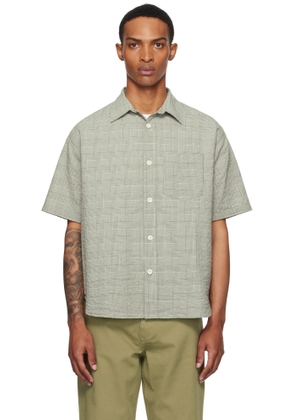 NORSE PROJECTS Green Mo Oversized Check S/S Shirt