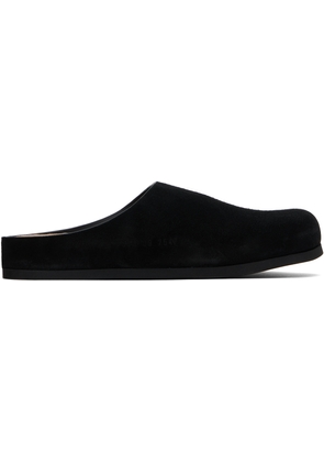 Common Projects Black Suede Clog Loafers