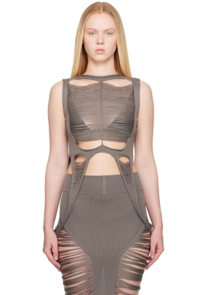Rick Owens Gray Hollywood Tanja Tank Top