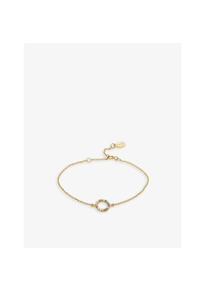 Womens La Maison Couture With Love Darling #17 Partnership 14ct Yellow Gold-Plated Vermeil Sterling-Silver and Cubic Zirconia Pendant Bracelet