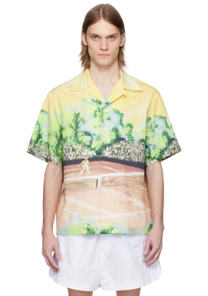 Lacoste Multicolor Relaxed Fit Graphic Print Shirt
