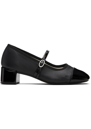 Repetto Black Georgiana 45 Mary-Jane Heels