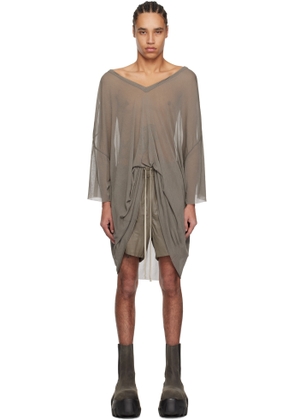 Rick Owens Gray Hollywood V Tommy T-shirt