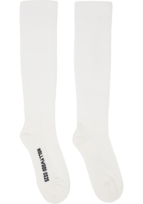 Rick Owens Off-White Hollywood Knee High Socks