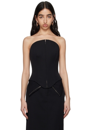 McQueen Black Corset Top