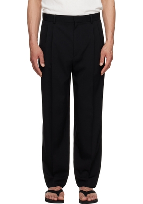 The Row Black Silas Trousers
