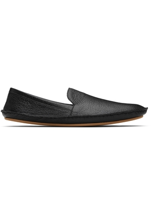 The Row Black Vasko Slip On Loafers
