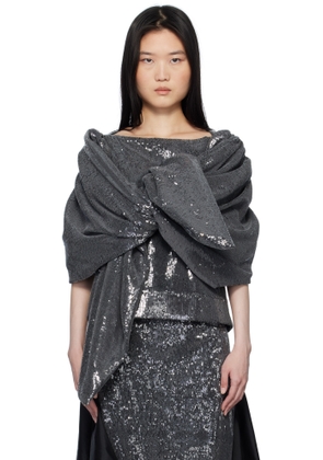 Paula Canovas Del Vas SSENSE Exclusive Silver Castana Blouse