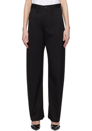 MM6 Maison Margiela Black Light Cotton Gabardine Trousers