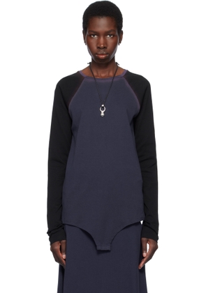 Julie Kegels Blue Longsleeve Bodysuit