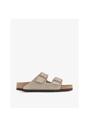 Womens Birkenstock Arizona Double-Strap Suede Sandals