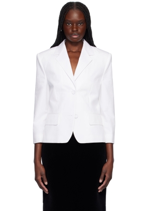 Marni White Poplin Baby Single Breasted Blazer
