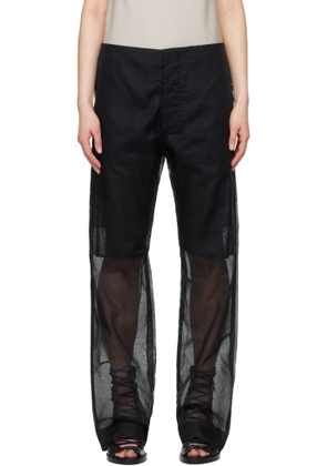 Gabriela Coll Garments Black No.205 Taffeta Trousers