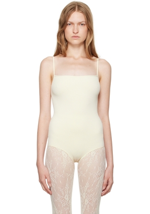 Swedish Stockings Beige Barbro Rib Bodysuit
