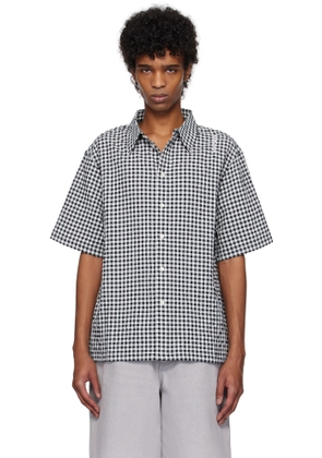 Marni Black & White Gingham Seersucker Shirt
