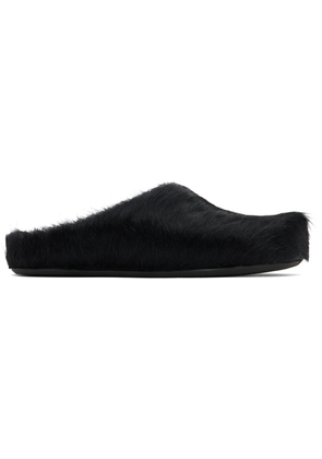 Marni Black Fussbett Sabot Slip-on Loafers