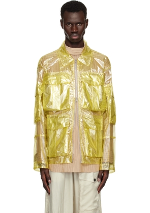 Dries Van Noten Yellow Overdyed Transparent Jacket