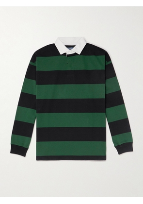 Polo Ralph Lauren - Striped Cotton-Jersey Polo Shirt - Men - Green - M