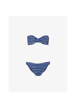 Womens Hunza G Jean Stripe Bikini Set