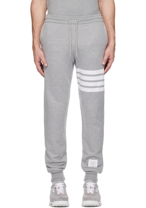 Thom Browne Gray Classic Loopback 4-Bar Sweatpants