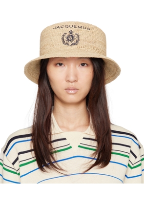 JACQUEMUS Beige 'Le Bob Pesco' Beach Hat