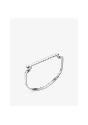 Womens Monica Vinader Signature Sterling-Silver Bangle