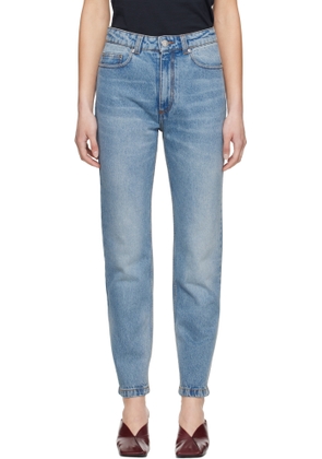 AMI Paris Blue Cotton Classic Fit Jeans