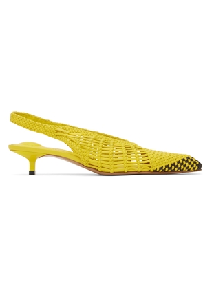 JACQUEMUS Yellow La Croisière 'The low Cubisto Banane' Heels