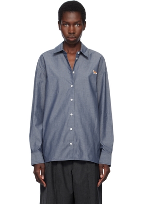 Maison Kitsuné Navy Casual Shirt