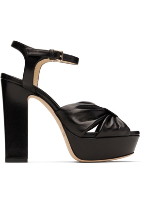 Jimmy Choo Black Heloise 120 Heeled Sandals