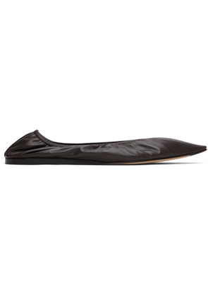 The Row Brown Liisa Ballerina Flats