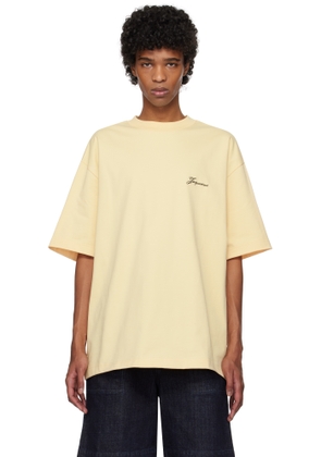 JACQUEMUS Yellow 'The Haltères' T-shirt