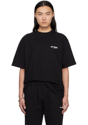 We11done Black Wave Logo T-shirt