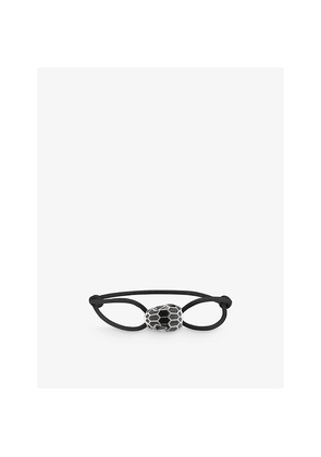 Bvlgari Serpenti Forever 18ct Yellow-Gold Plated Brass and Cord Bracelet