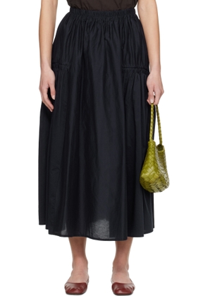 Toogood Navy 'The Harvester' Midi Skirt