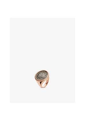 Bvlgari Monete 18ct Rose-Gold and Antique-Coin Ring