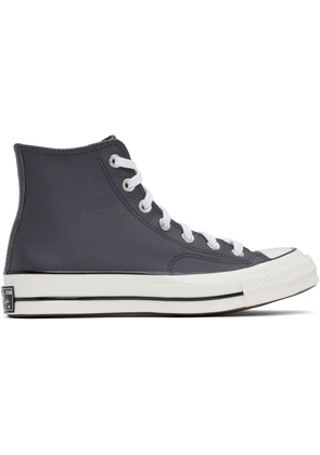 Converse Gray Chuck 70 Heritage Colour Leather High Top Sneakers