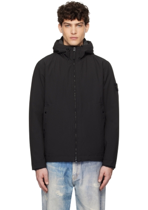 Stone Island Black Short Soft Shell Jacket