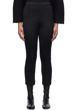 PLEATS PLEASE ISSEY MIYAKE Black Monthly Colors January Trousers