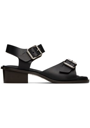 LEMAIRE Black Square 35 Heeled Sandals