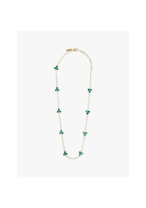 Mens Commonlines Como 14ct Yellow-Gold Plated Sterling-Silver and Cubic Zirconia Necklace