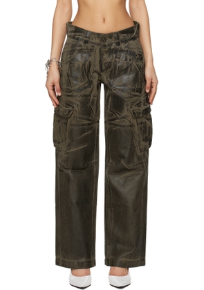 VAQUERA Khaki Low-Rise Cargo Pants