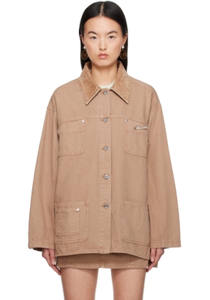 Blumarine Tan Cotton Jacket