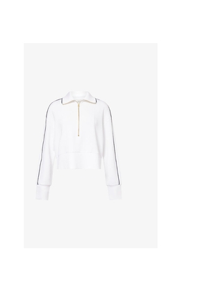 Womens Varley Davenport Relaxed-Fit Stretch-Woven Sweatshirt