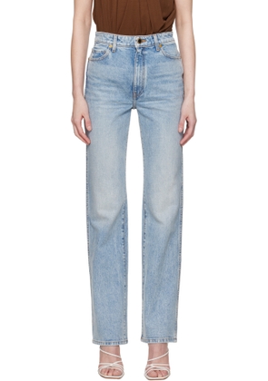 KHAITE Blue Danielle Stretch Jeans