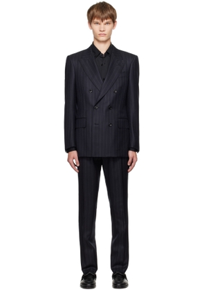 TOM FORD Gray Chalk Stripe Dyllan Suit