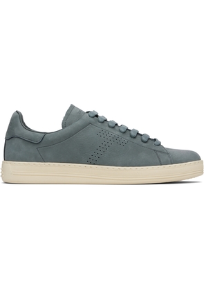 TOM FORD Blue Nubuck Warwick Sneakers