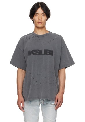 Ksubi Gray Blasted Ekcess S/S T-shirt