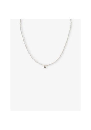 Womens Roxanne First Potato Pearl Moon 14ct Yellow-Gold, 0.09ct Diamond and Pearl Necklace